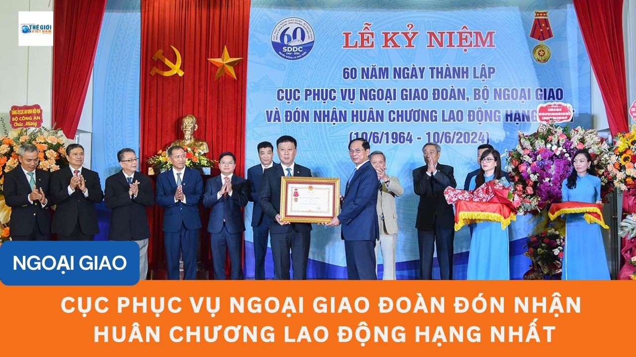 Cục Phục vụ Ngoại giao Đoàn đón nhận Huân chương Lao động hạng Nhất