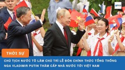 Lễ đón chính thức Tổng thống Nga Vladimir Putin thăm cấp Nhà nước tới Việt Nam