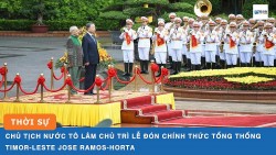 Chủ tịch nước Tô Lâm chủ trì lễ đón chính thức Tổng thống Timor-Leste Jose Ramos-Horta