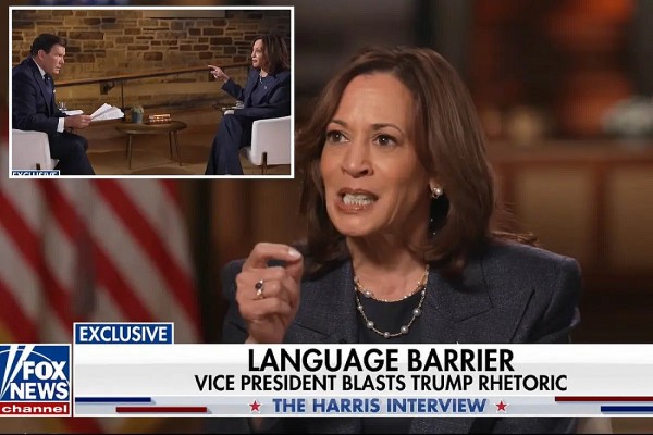 Phó Tổng thống Kamala Harris trả lời phỏng vấn Fox News ngày 16/10