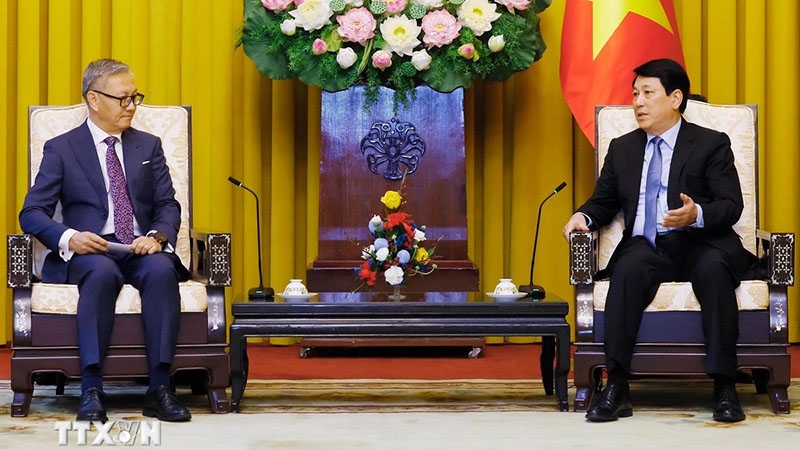 Chủ tịch nước Lương Cường tiếp Bộ trưởng Ngoại giao Lào
