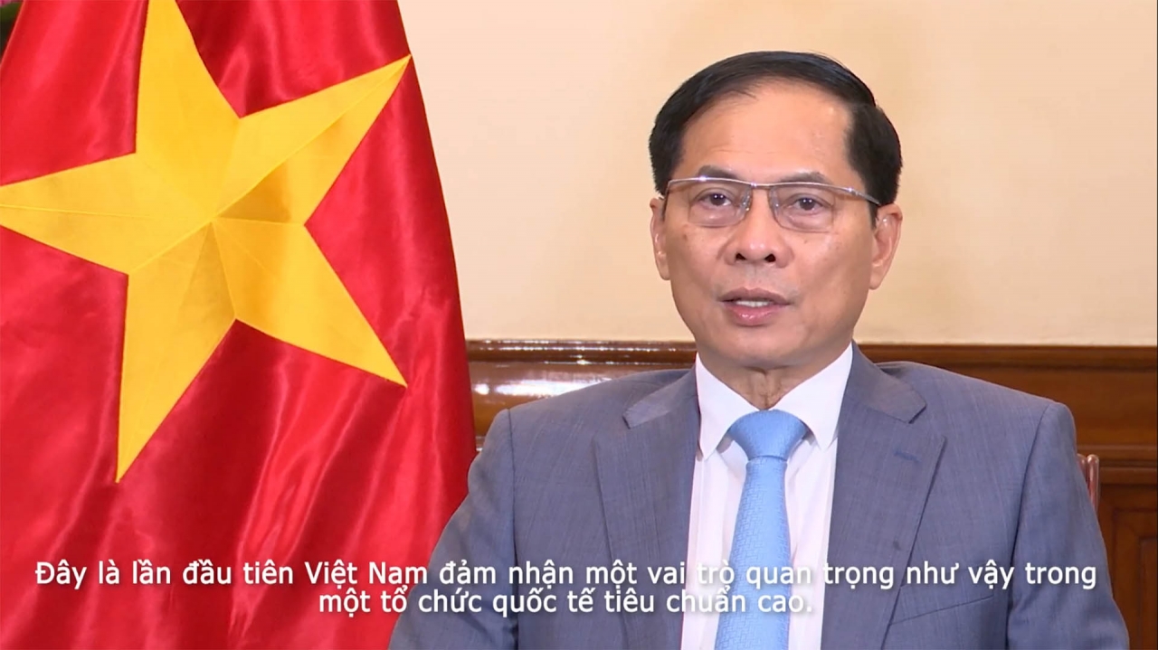 Thông điệp của Phó Thủ tướng, Bộ trưởng Ngoại giao Bùi Thanh Sơn gửi tới Hội nghị Hội đồng Bộ trưởng OECD