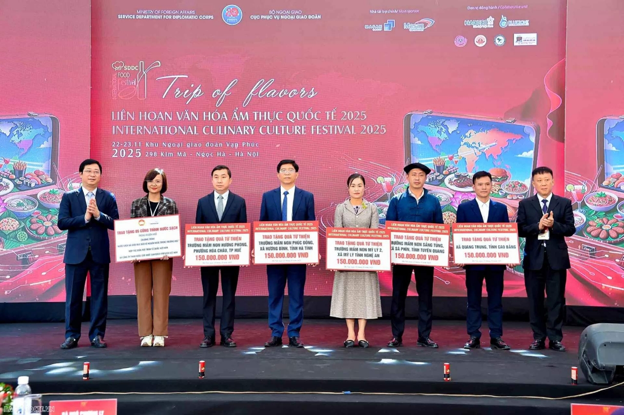 Liên hoan Văn hóa ẩm thực quốc tế 2025 truyền tải thông điệp nhân văn sâu sắc
