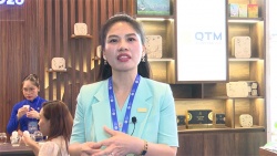 Tổng Giám đốc Công ty Cổ phần Cảng Quốc tế QTM Ngô Thị Thanh Vy trả lời phỏng vấn bên lề Hội Nghị FD2026