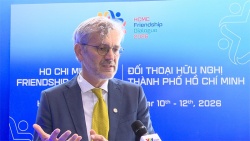 Cố vấn cấp cao, nguyên Chánh Văn phòng Thị trưởng TP. Leipzig, Đức Tobias David trả lời phỏng vấn bên lề Hội Nghị FD2026