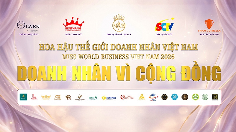 Trực tiếp trao giải Hoa hậu Thế giới Doanh nhân Việt Nam - Miss World Business Viet Nam 2026