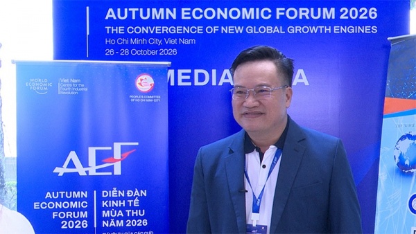 Ông Võ Minh Trí trả lời phỏng vấn tại Diễn đàn Kinh tế mùa Thu 2026