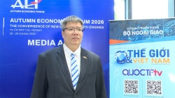 Ông Trần Hải Linh trả lời phỏng vấn tại Diễn đàn Kinh tế mùa Thu 2026