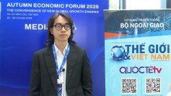 Ông Nguyễn Trung Sơn trả lời phỏng vấn tại Diễn đàn Kinh tế mùa Thu 2026