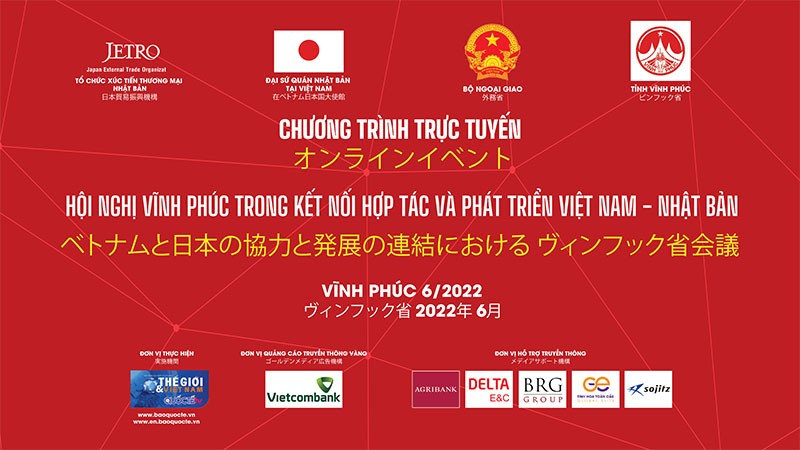 Trực tuyến Hội nghị Vĩnh Phúc trong kết nối hợp tác và phát triển Việt Nam-Nhật Bản 2022