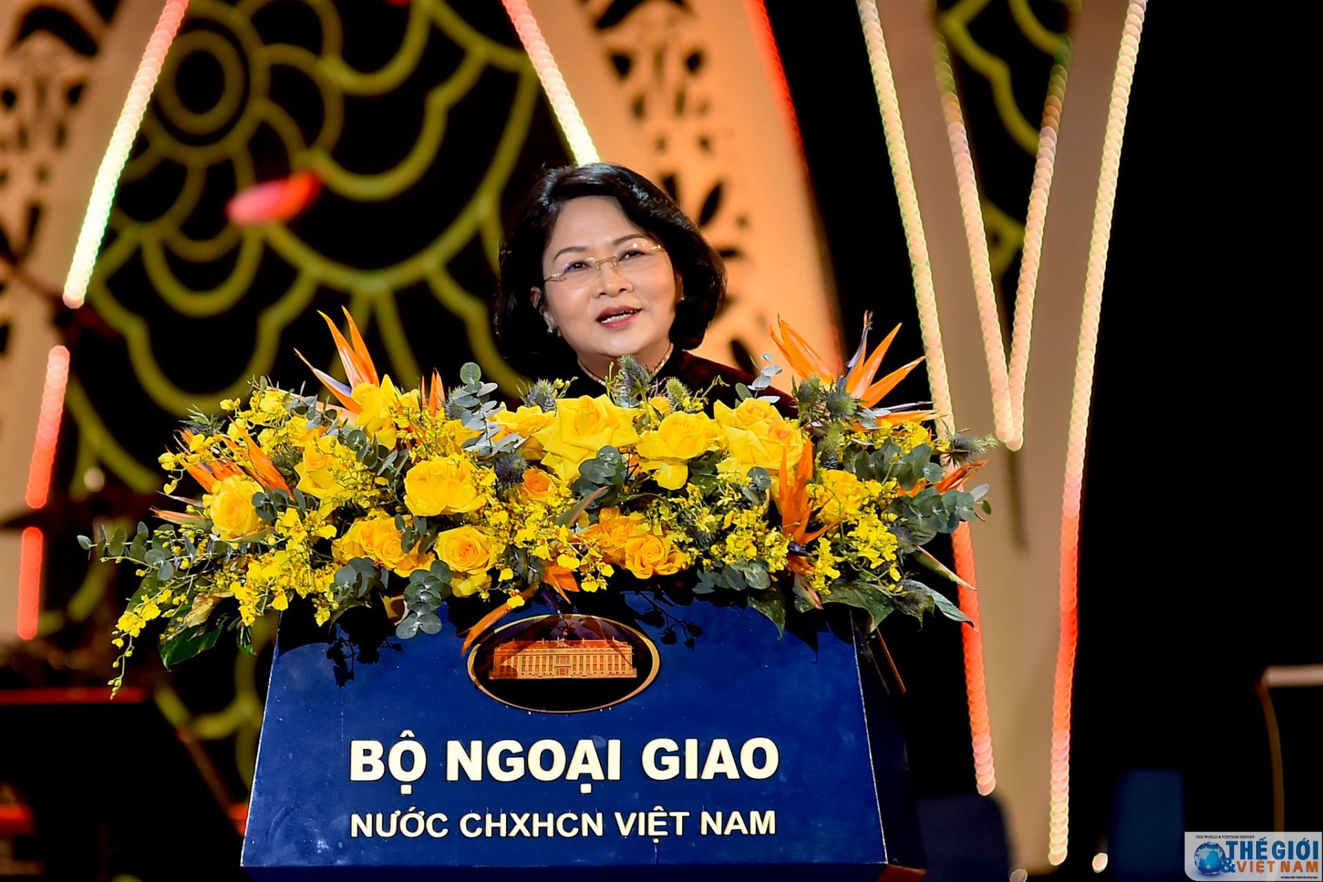 Phó Chủ tịch nước Đặng Thị Ngọc Thịnh phát biểu chúc Tết kiều bào