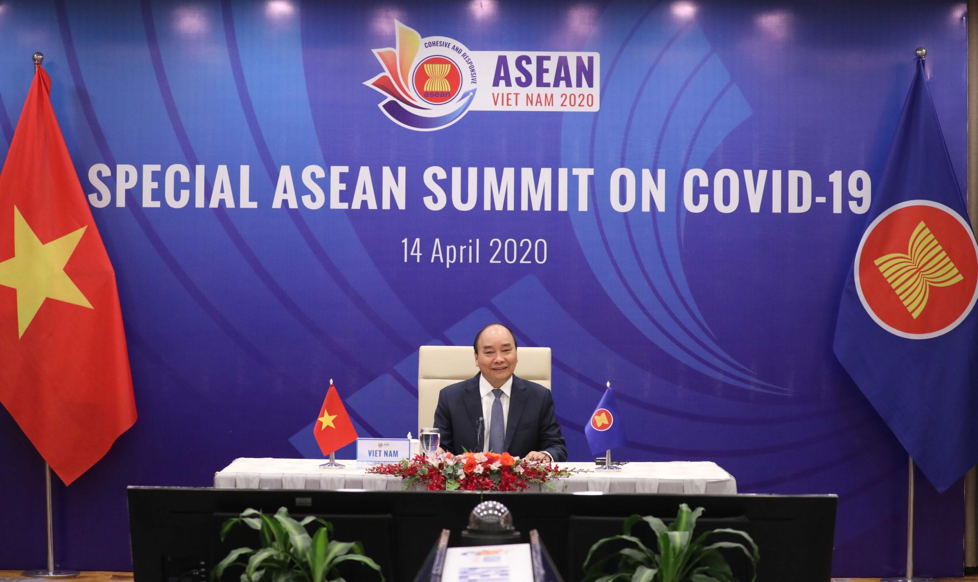 Khai mạc Hội nghị trực tuyến Cấp cao đặc biệt ASEAN về ứng phó dịch bệnh COVID-19