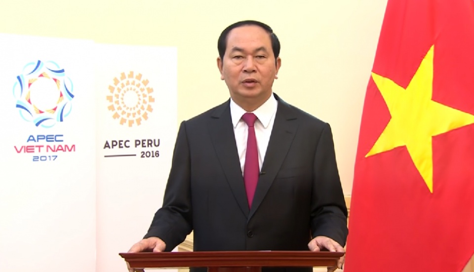 Phát biểu của Chủ tịch nước Trần Đại Quang về Năm APEC 2017